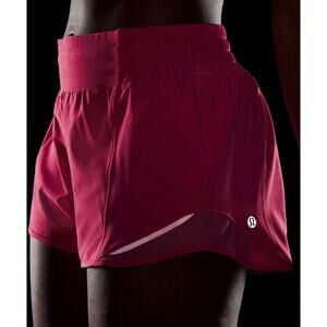 (6) NWT $68 Lululemon Hotty Hot High-Rise Lined Short 2.5" Raspberry Coulis